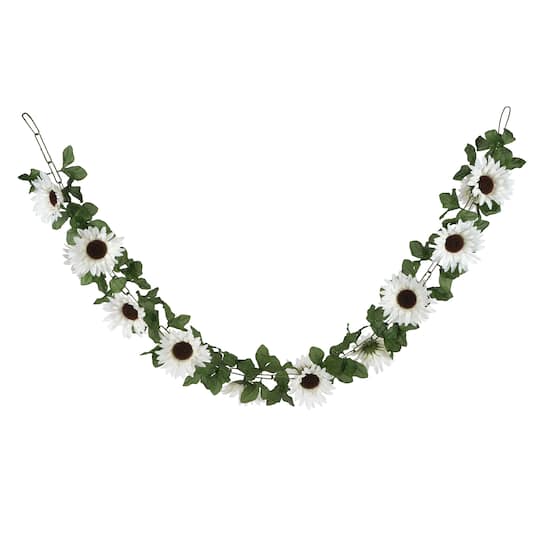 6ft. White Sunflower Garland by Ashland®